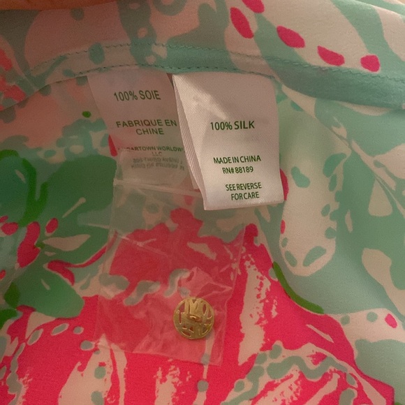 Lilly Pulitzer Elsa Silk Top in Floral - Picture 4 of 4